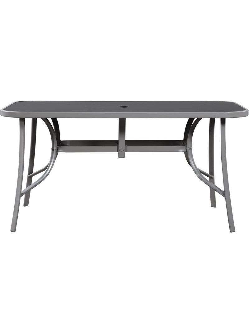 Table et chaises de jardin en textilène Gris foncé - Kiabi