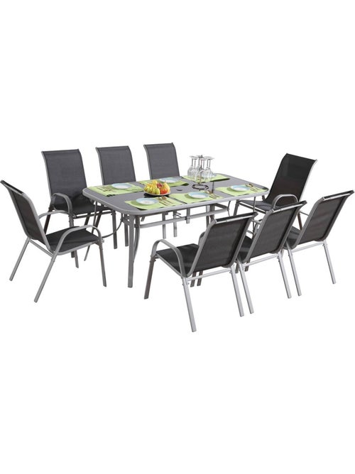 Table et chaises de jardin en textilène - Kiabi