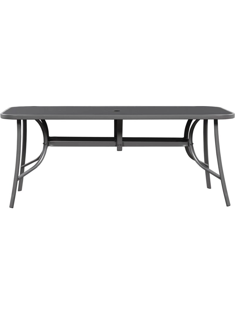 Table et chaises de jardin en textilène Gris foncé - Kiabi