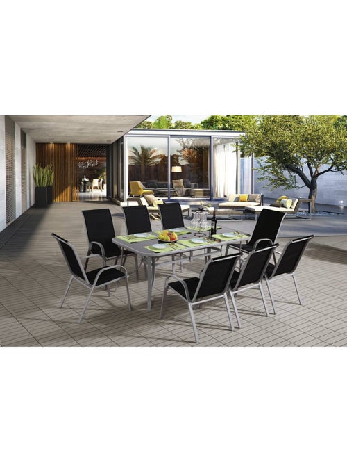 Table et chaises de jardin en textilène - Kiabi