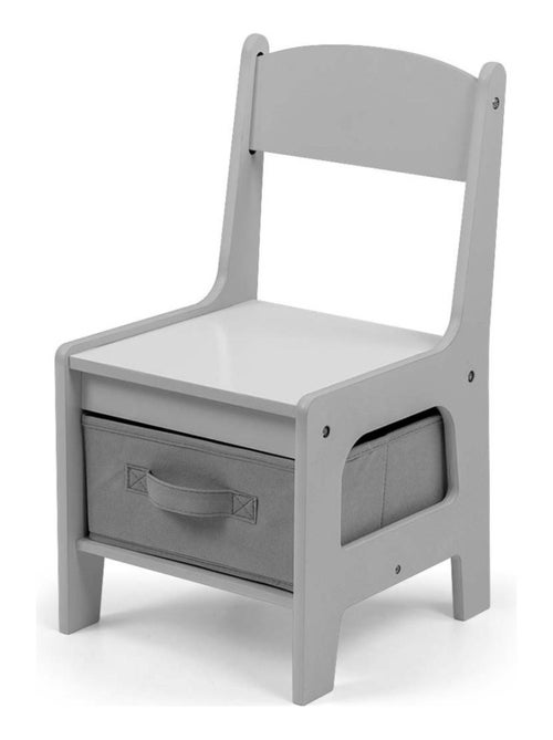 Table et deux chaises Sven Gris - Kiabi