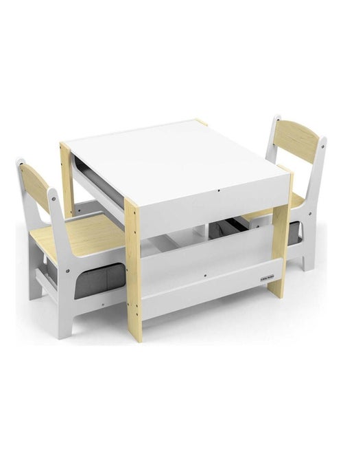 Table et deux chaises Sven Natural - Kiabi