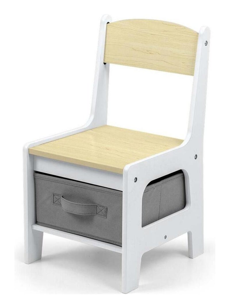 Table et deux chaises Sven Natural Beige - Kiabi