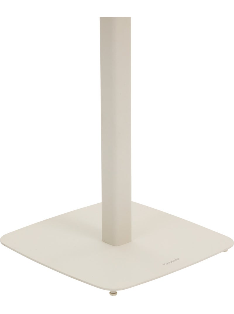 Table haute de jardin 2 places en acier piètement carré ALEGORIA Beige argile - Kiabi