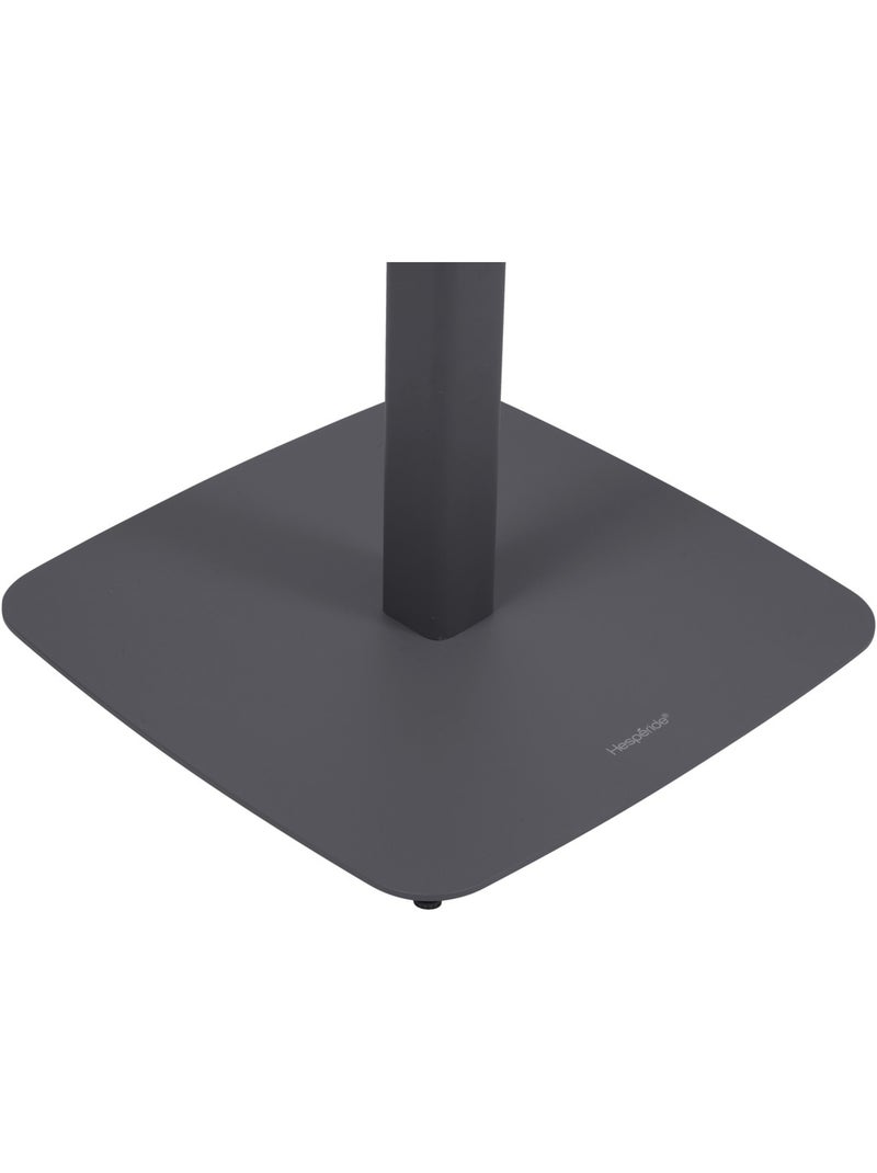 Table haute de jardin 2 places en acier piètement carré ALEGORIA gris anthracite - Kiabi