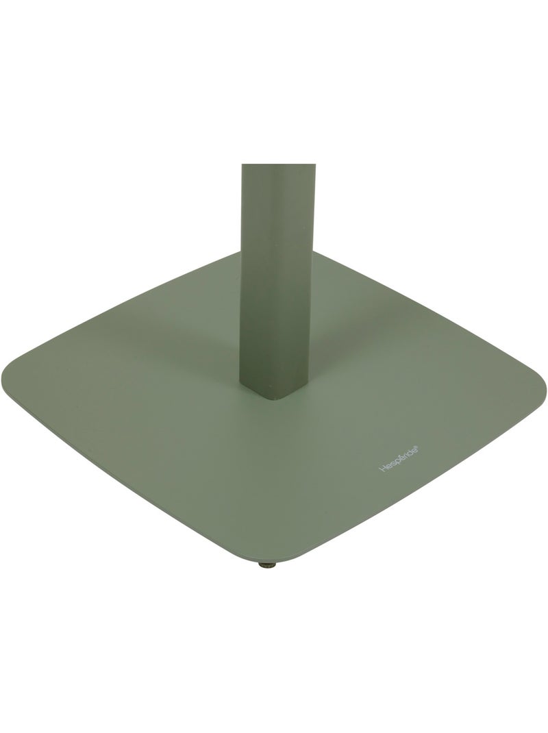 Table haute de jardin 2 places en acier piètement carré ALEGORIA Vert clair - Kiabi
