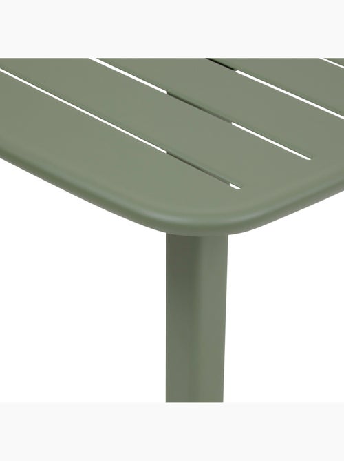 Table haute de jardin 2 places en acier piètement carré ALEGORIA - Kiabi Table haute de jardin 2 places en acier piètement carré ALEGORIA - Kiabi