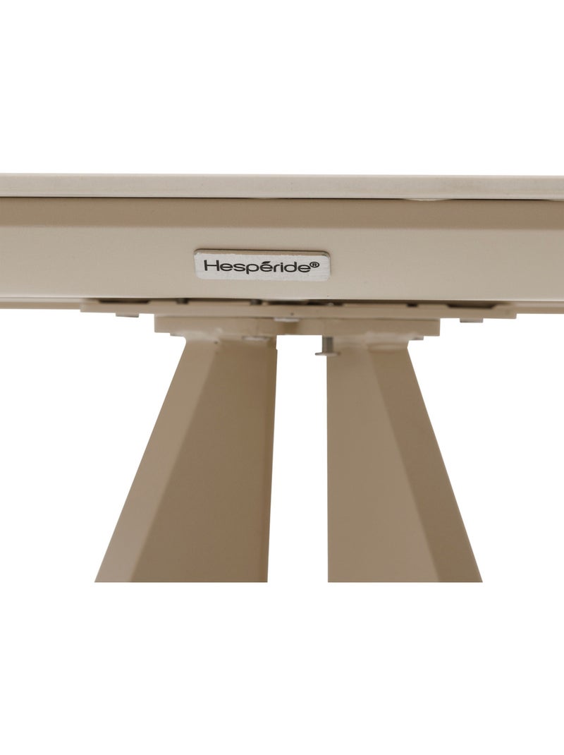 Table haute de jardin 2 places en aluminium TERZANO Beige argile - Kiabi