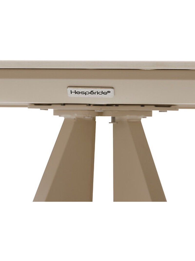 Table haute de jardin 2 places en aluminium TERZANO Beige argile - Kiabi