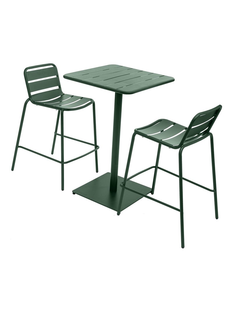 Table haute de jardin 2 places PHUKET Vert - Kiabi
