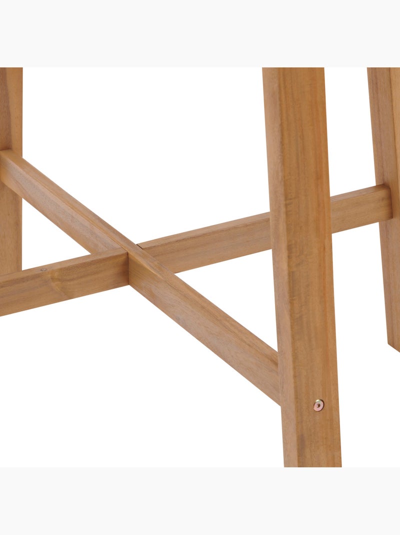 Table haute de jardin 4 places en acacia TIWI Beige - Kiabi