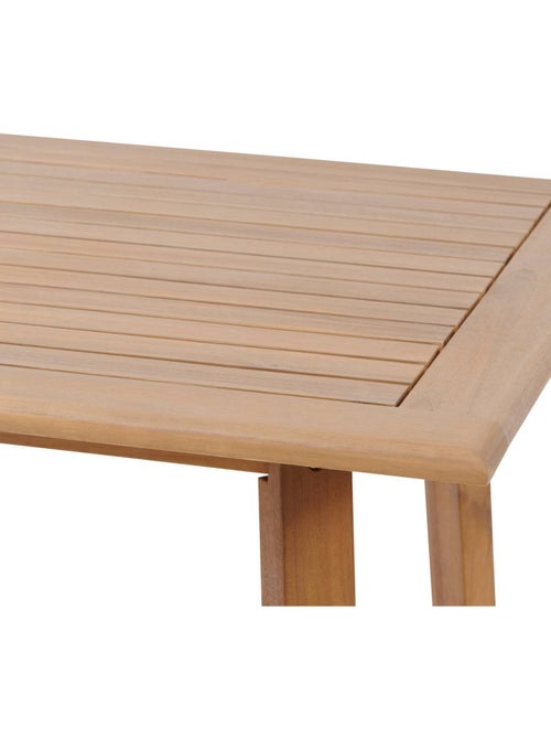 Table haute de jardin 4 places en acacia TIWI - Kiabi