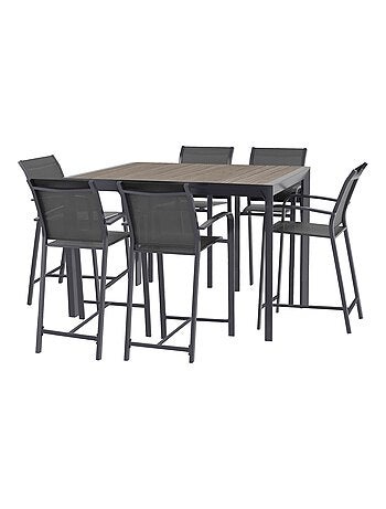 Table haute de jardin extensible Evasion en aluminium