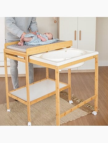Table ? langer extensible avec baignoire + Matelas ? langer 'roba Style' - Bicolore