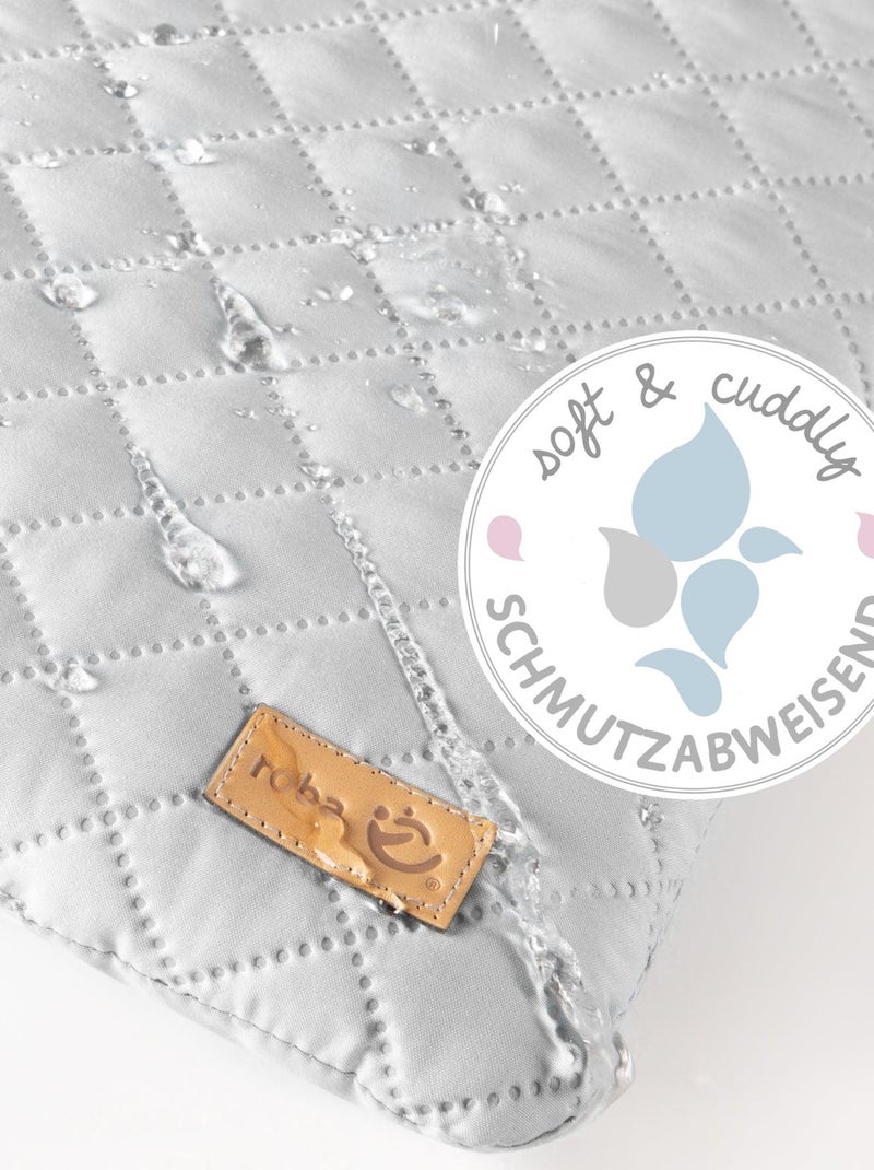 Table ? langer murale rabattable + matelas d?perlant 'Roba style' gris anthracite - Kiabi