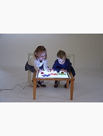 Table lumineuse en bois