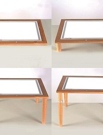 Table lumineuse en bois