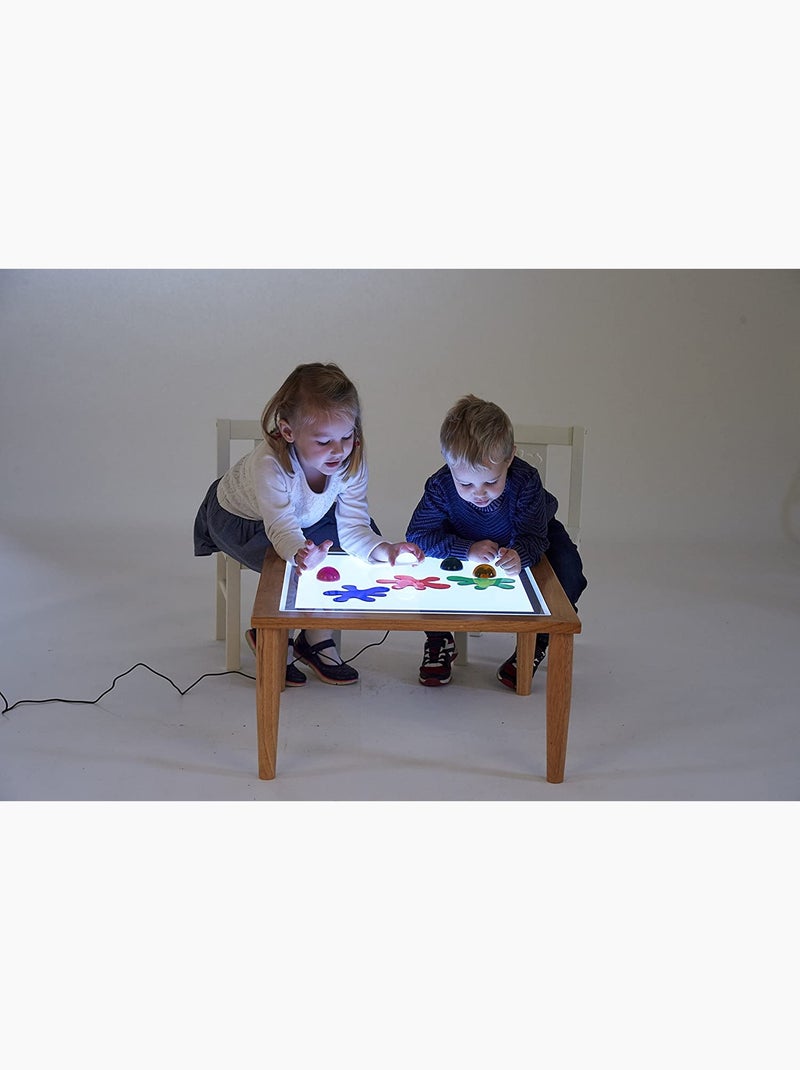 Table lumineuse en bois Beige - Kiabi