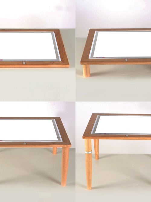 Table lumineuse en bois - Kiabi