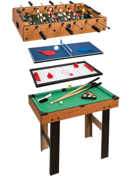 Table multijeux 4 en 1 avec pieds cb games - Kiabi