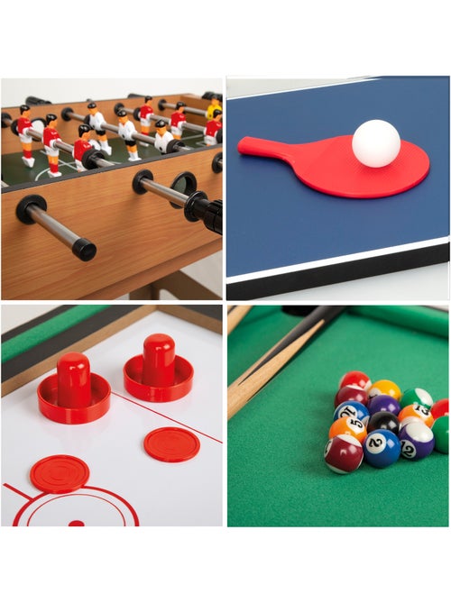 Table multijeux 4 en 1 avec pieds cb games - Kiabi