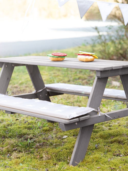 Table pique-nique enfants + 2 coussins 'Roba picnic for 4' - Kiabi Table pique-nique enfants + 2 coussins 'Roba picnic for 4' - Kiabi
