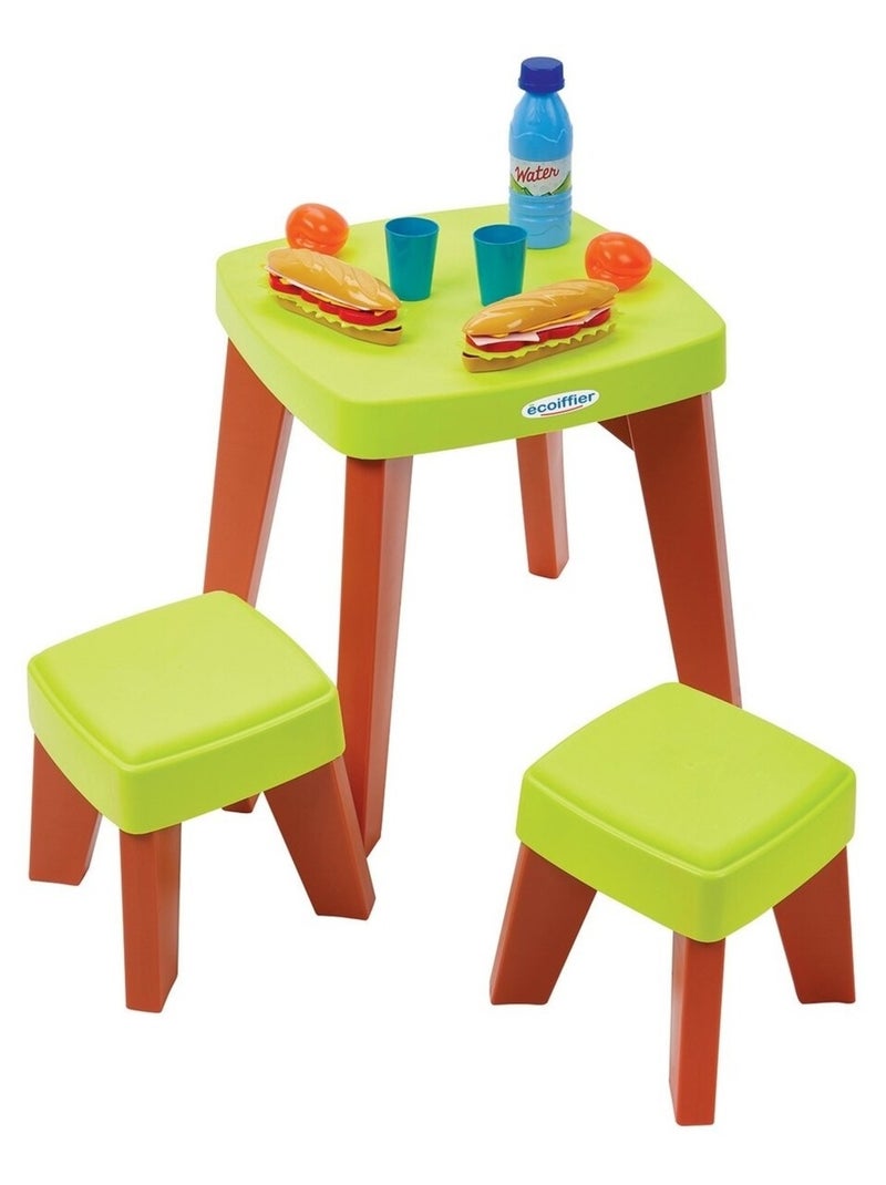 Table Pique Nique + Tabourets - Ecoiffier Multicolore - Kiabi