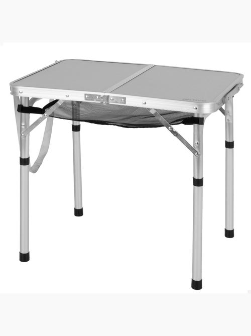 Table pliable camping valise antidérapante beige avec auxiliaire rouge aktive - Kiabi