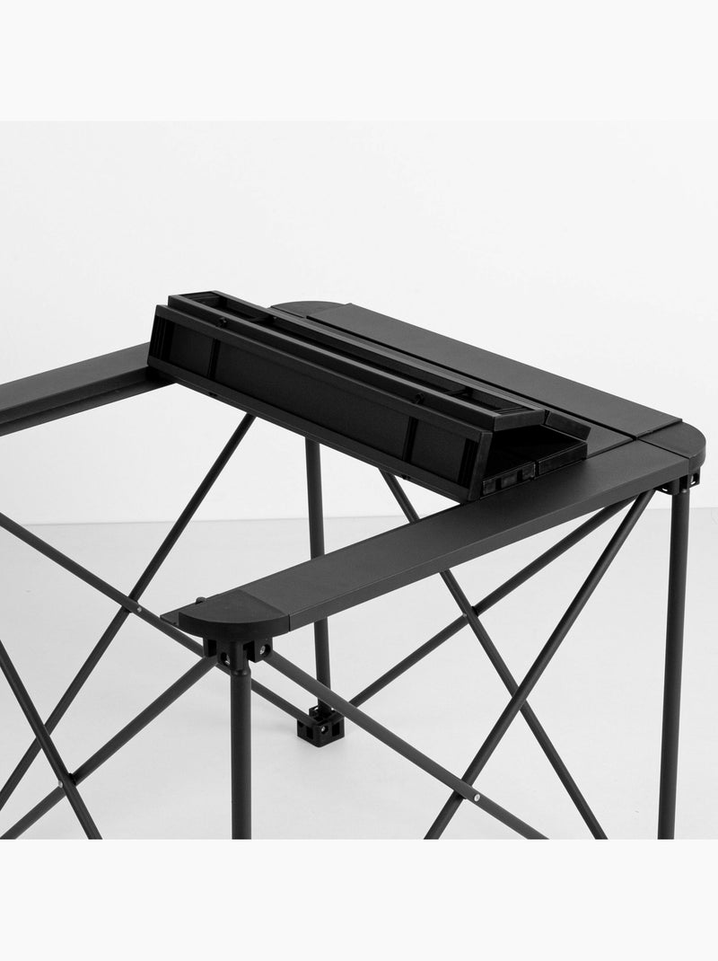 Table pliante de camping aktive anti-renversement et amovible Noir - Kiabi