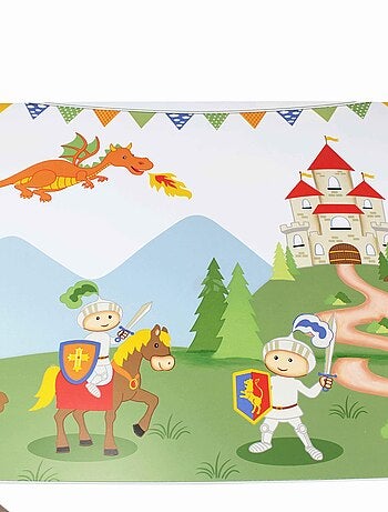 Table pour chambre enfant ou bébé garçon en bois Knights & Dragons