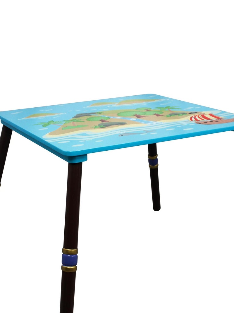 Table pour chambre enfant ou bébé mixte garçon Pirate Island Fantasy Fields TD-11593A1 Bleu - Kiabi