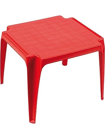 Table pour enfants rouge 50 x 50 cm