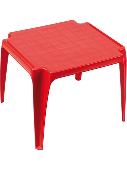 Table pour enfants rouge 50 x 50 cm - Kiabi