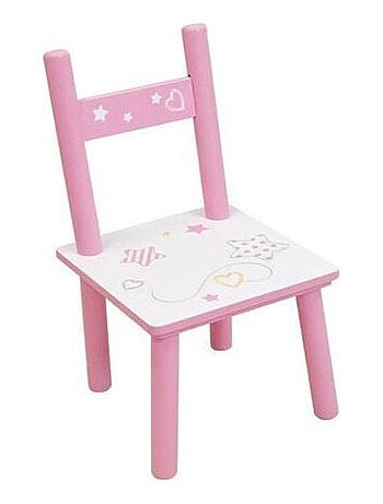 Table rectangulaire en bois + 1 chaise Licorne