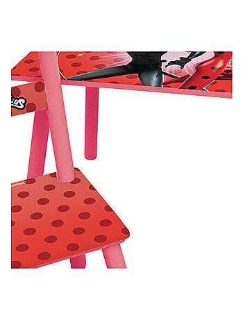 Table rectangulaire en bois + 1 Chaise Miraculous