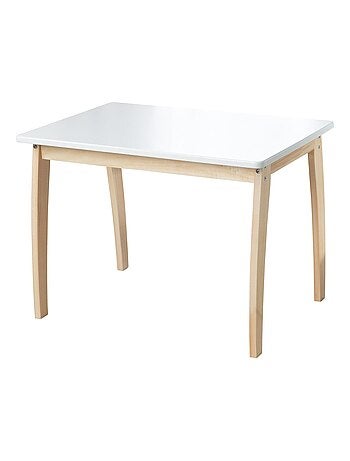 Table rectangulaire en bois massif pour enfant de 2 à 10 ans 'Roba'