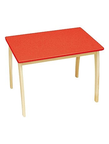Table rectangulaire en bois massif pour enfant de 2 à 10 ans 'Roba'