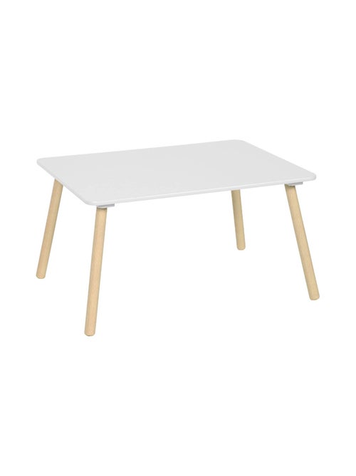 Table rectangulaire enfant bois de pin 4 assises Judith - Kiabi