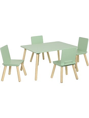 Table rectangulaire enfant bois de pin 4 assises Judith