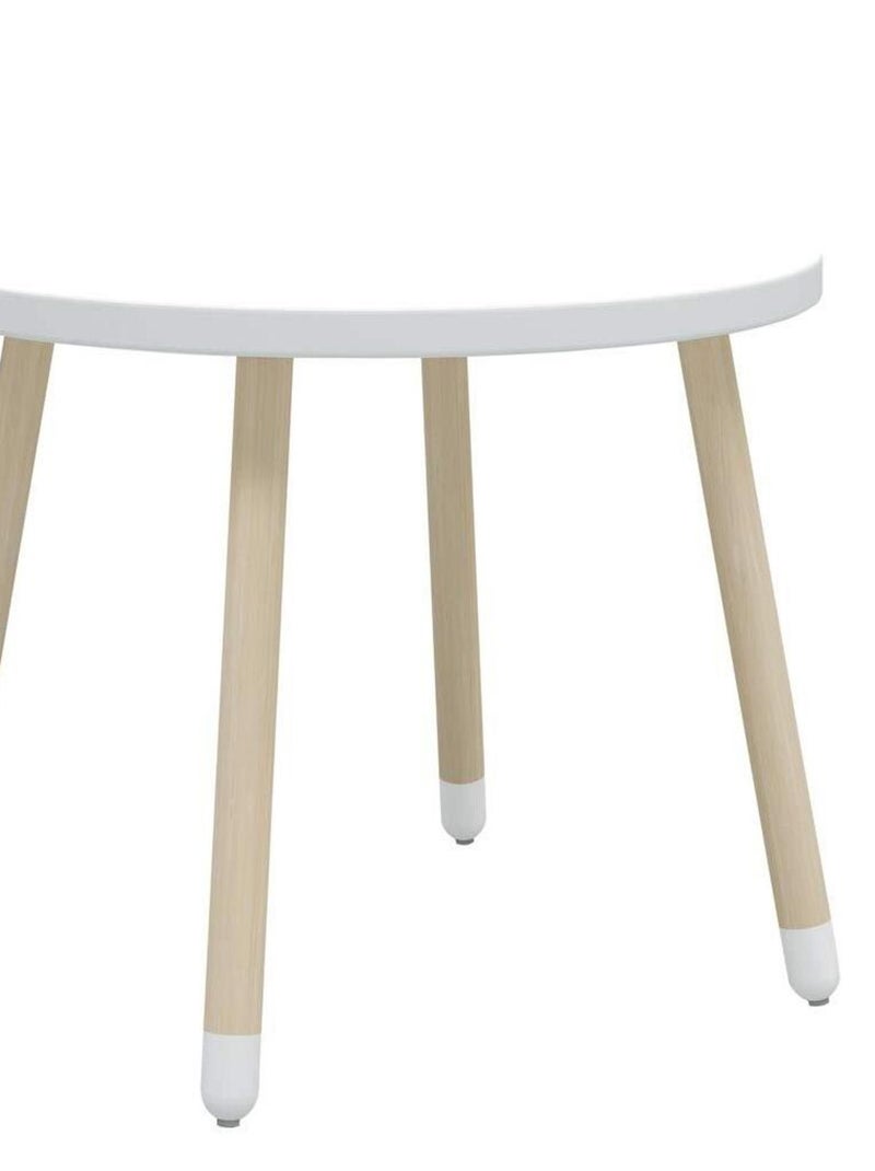 Table ronde blanche en bois 60 x 47 cm Flexa Blanc - Kiabi