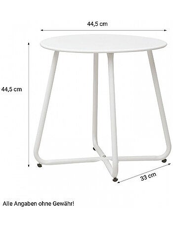 Table ronde métal