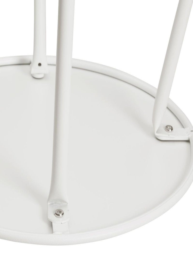 Table ronde métal Blanc - Kiabi