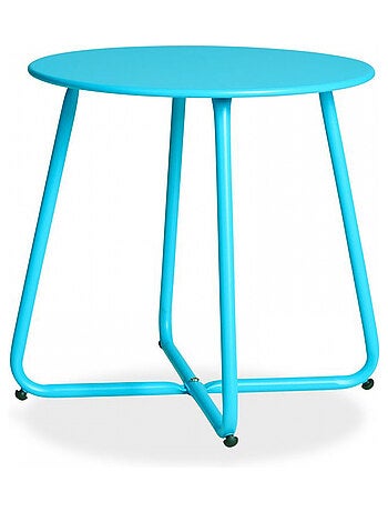 Table ronde métal