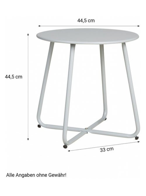 Table ronde métal - Kiabi