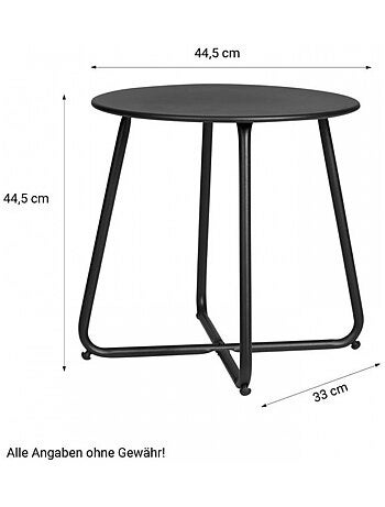 Table ronde métal