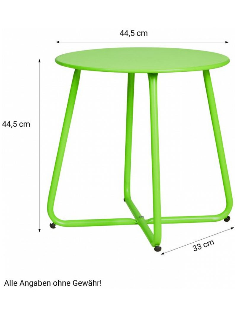 Table ronde métal Vert - Kiabi