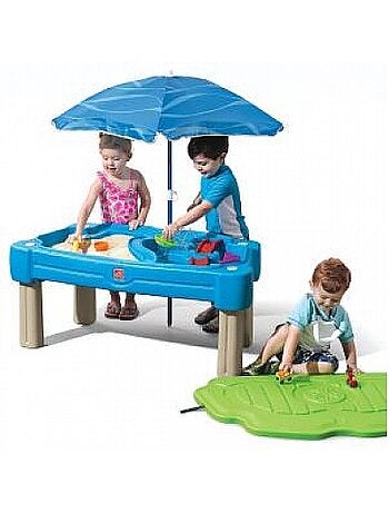 Table sable et eau Cascade avec Parasol Step2