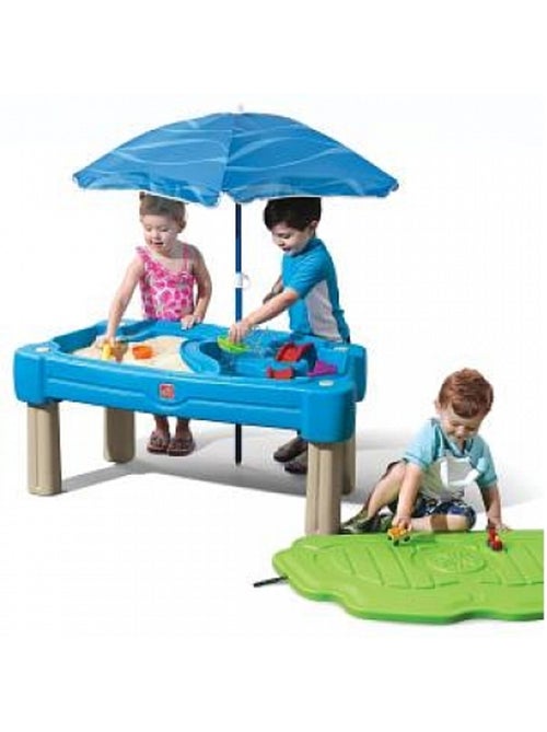 Table sable et eau Cascade avec Parasol Step2 - Kiabi