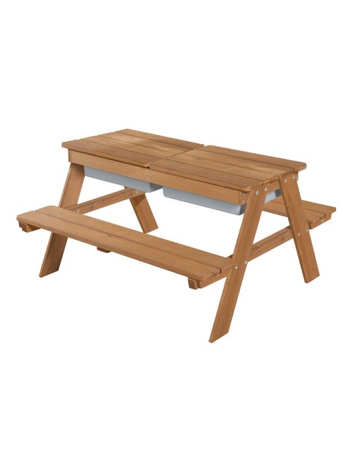 Table sable et eau en bois massif pour pique-nique - 4 Places 'Roba outdoor+ play' - Kiabi