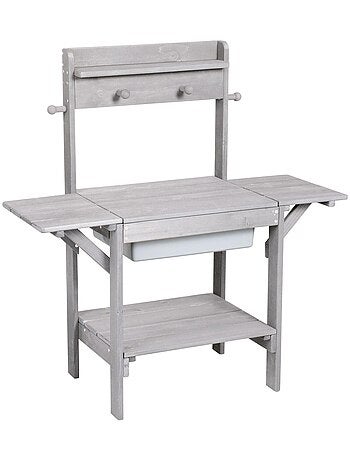 Table sable et eau en bois massif résistant 'Midi' ROBA